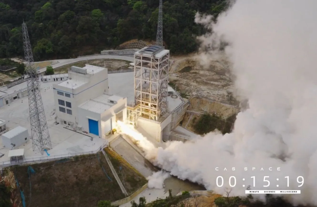 La compañía china CAS Space completó una fuego estático del motor Kinecore-2 que empleará en el cohete reutilizable Kinetica-2.