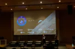Evento lanzamiento de Artemis II que llevó el satelite argentino ATENEA. Crédito: Antonella Romano