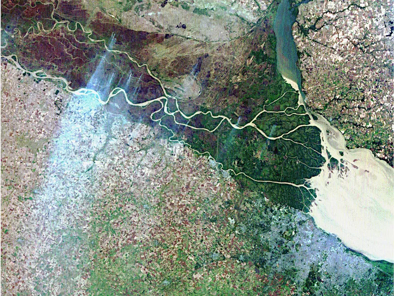 Imagen del SAC-C, el primer satélite de observación terrestre de la Argentina.