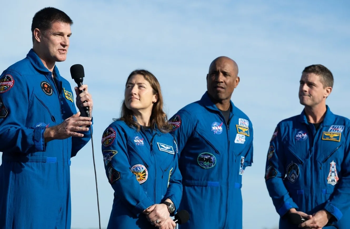 Los astronautas de Artemisa II, en los días previo a su misión de sobrevuelo lunar.