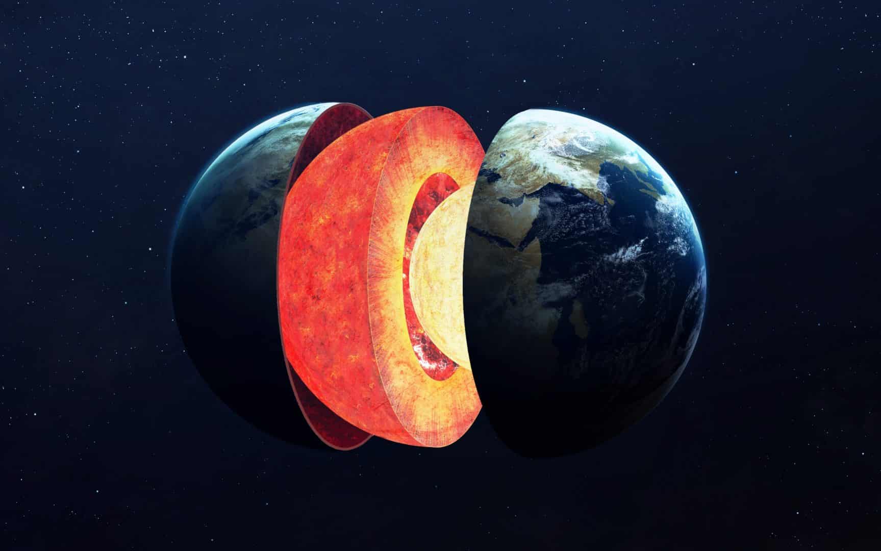 El núcleo interno de la Tierra es sólido, aunque está más caliente que la superficie del Sol.
