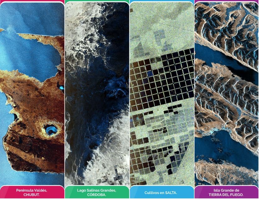 Imágenes de Argentina, producto de la constelación nacional SAOCOM.