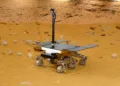 Modelo de ingeniería del rover Rosalind Franklin de la Agencia Espacial Europea (ESA).