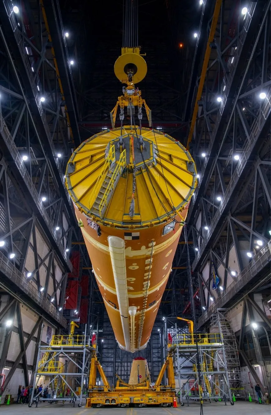 La etapa central es el corazón del Space Launch System (SLS), el cohete lunar del programa Artemisa de la NASA.