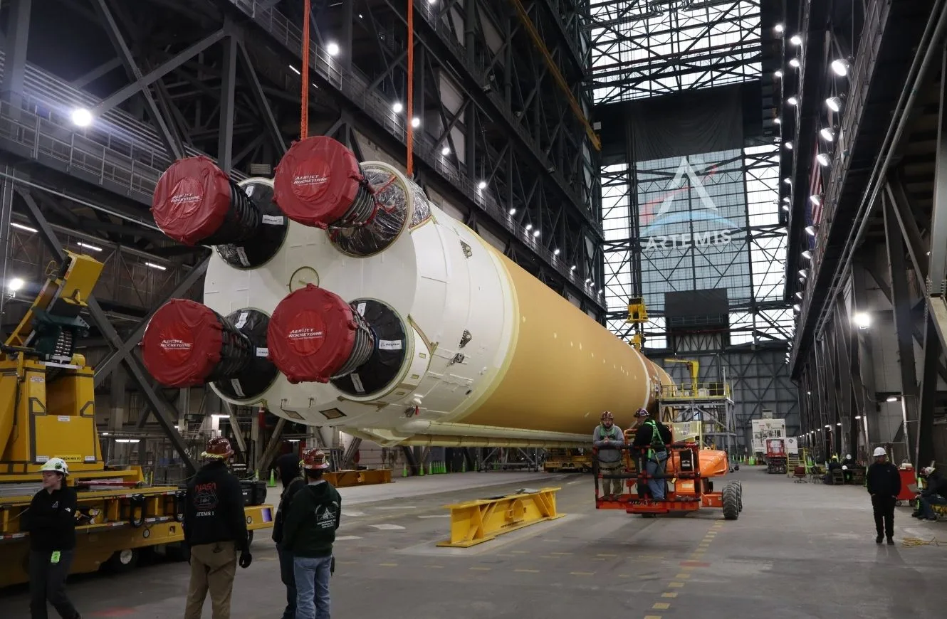 La etapa central es el corazón del Space Launch System (SLS), el cohete lunar del programa Artemisa de la NASA.