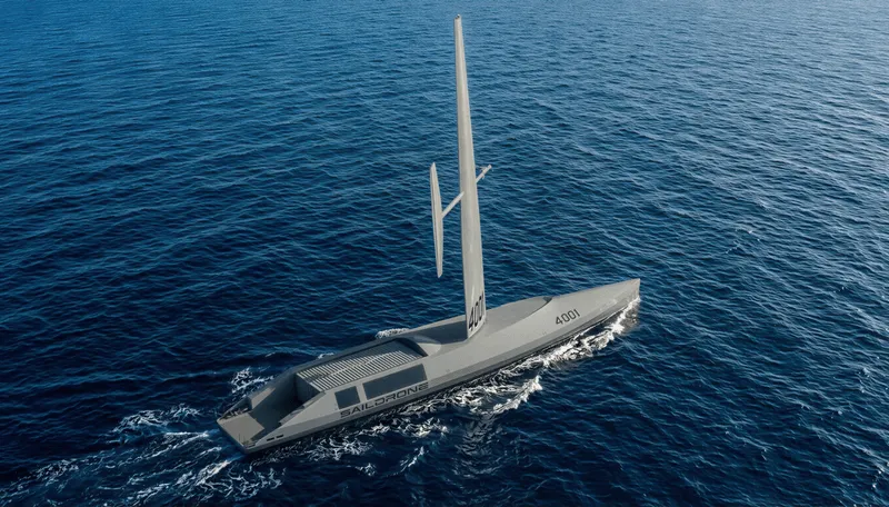 Saildrone presentó el dron Spectre, un buque no tripulado para guerra antisubmarina.