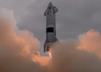 El espectacular megacohete de SpaceX, el Starship V3. Crédito: SpaceX.