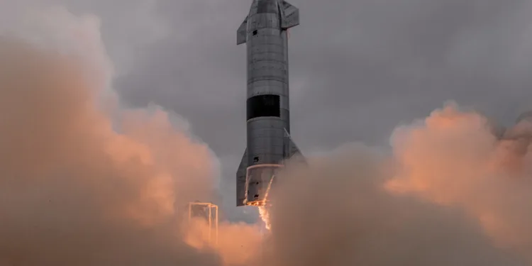 El espectacular megacohete de SpaceX, el Starship V3. Crédito: SpaceX.