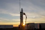 Imagen del cohete Tronador II, desarrollado por la CONAE y Veng S.A.