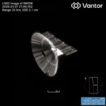 La firma estadounidense Vantor reveló una imagen cercana de un satélite radar chino tomada desde otra nave en órbita.