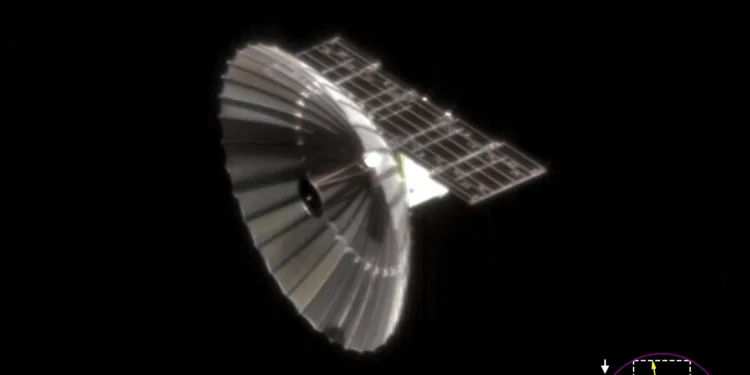 La firma estadounidense Vantor reveló una imagen cercana de un satélite radar chino tomada desde otra nave en órbita.
