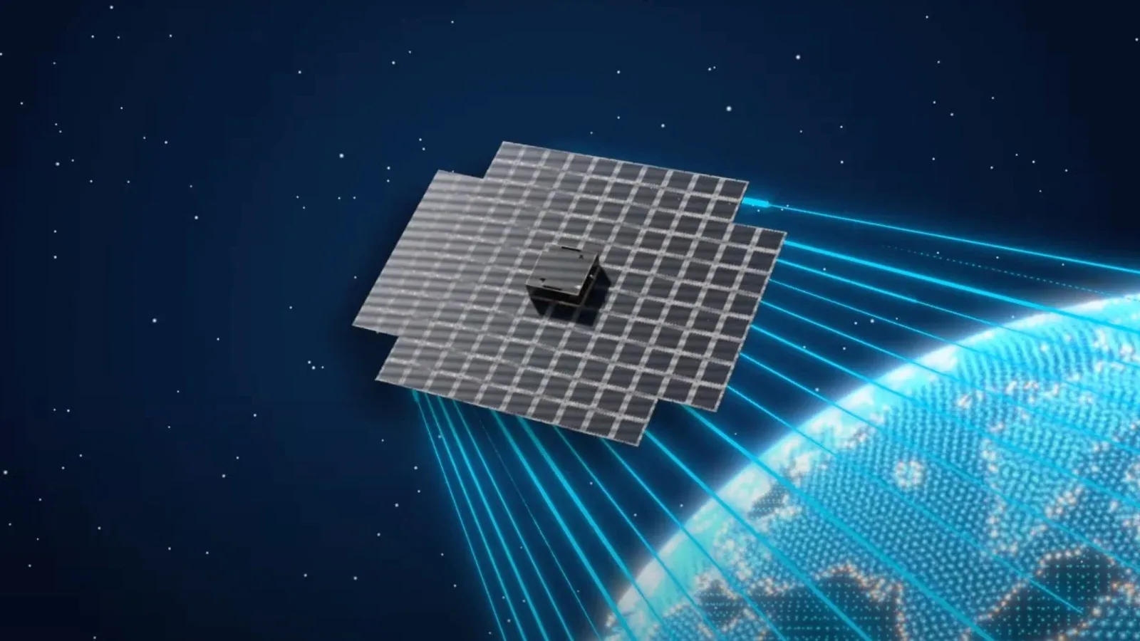 Imagen de satélite BlueBird Block 2 de AST SpaceMobile. Crédito: de AST SpaceMobile. Blue Origin New Glenn