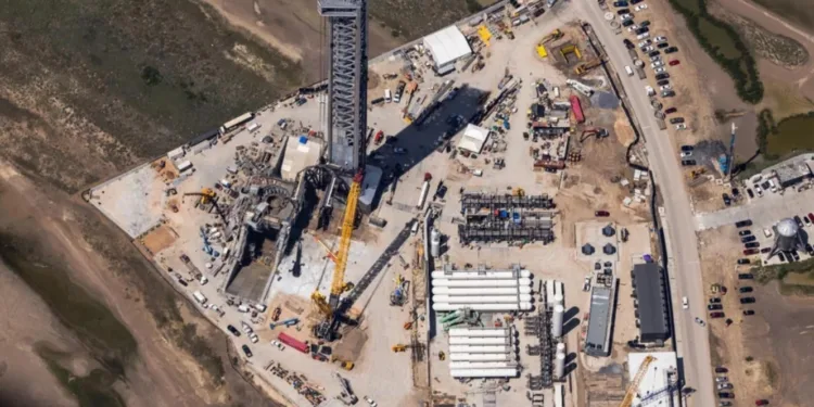 Imagen de la plataforma Starbase de SpaceX, en Boca Chica, Texas, Estados Unidos.