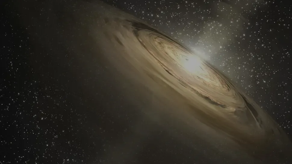 Ilustración artística de un disco protoplanetario. Crédito de la imagen: NASA/JPL-Caltech. James Webb planetas