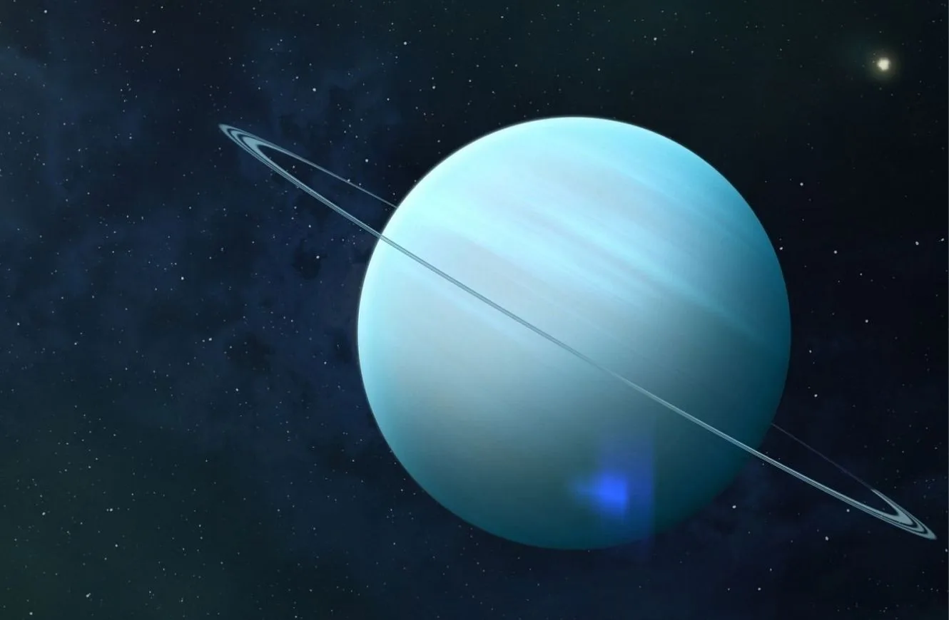 Imagen del planeta Urano, descubierto en 17811 por William Herschel