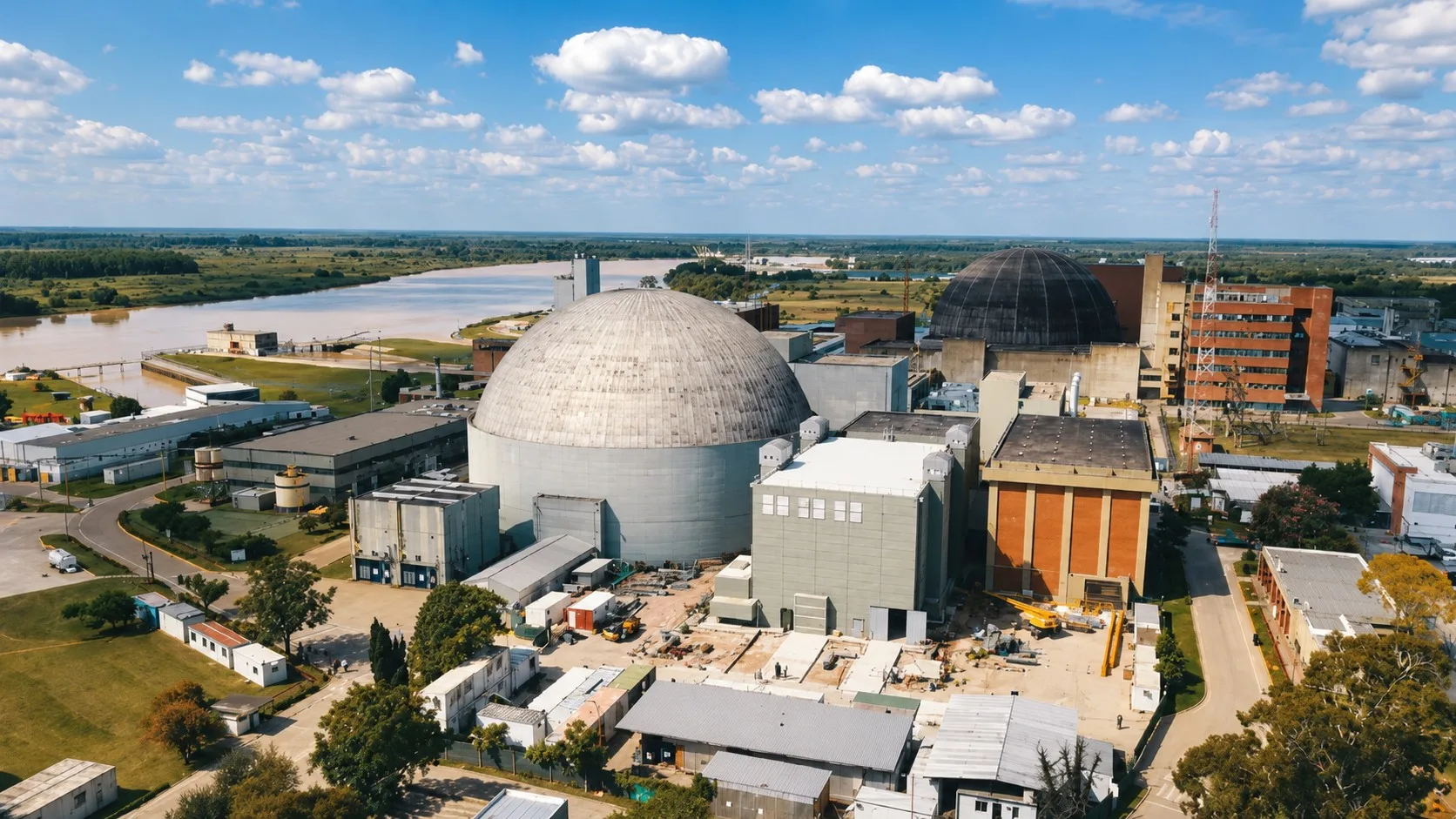 Complejo Nuclear Atucha, gestionado por Nucleoeléctrica Argentina.