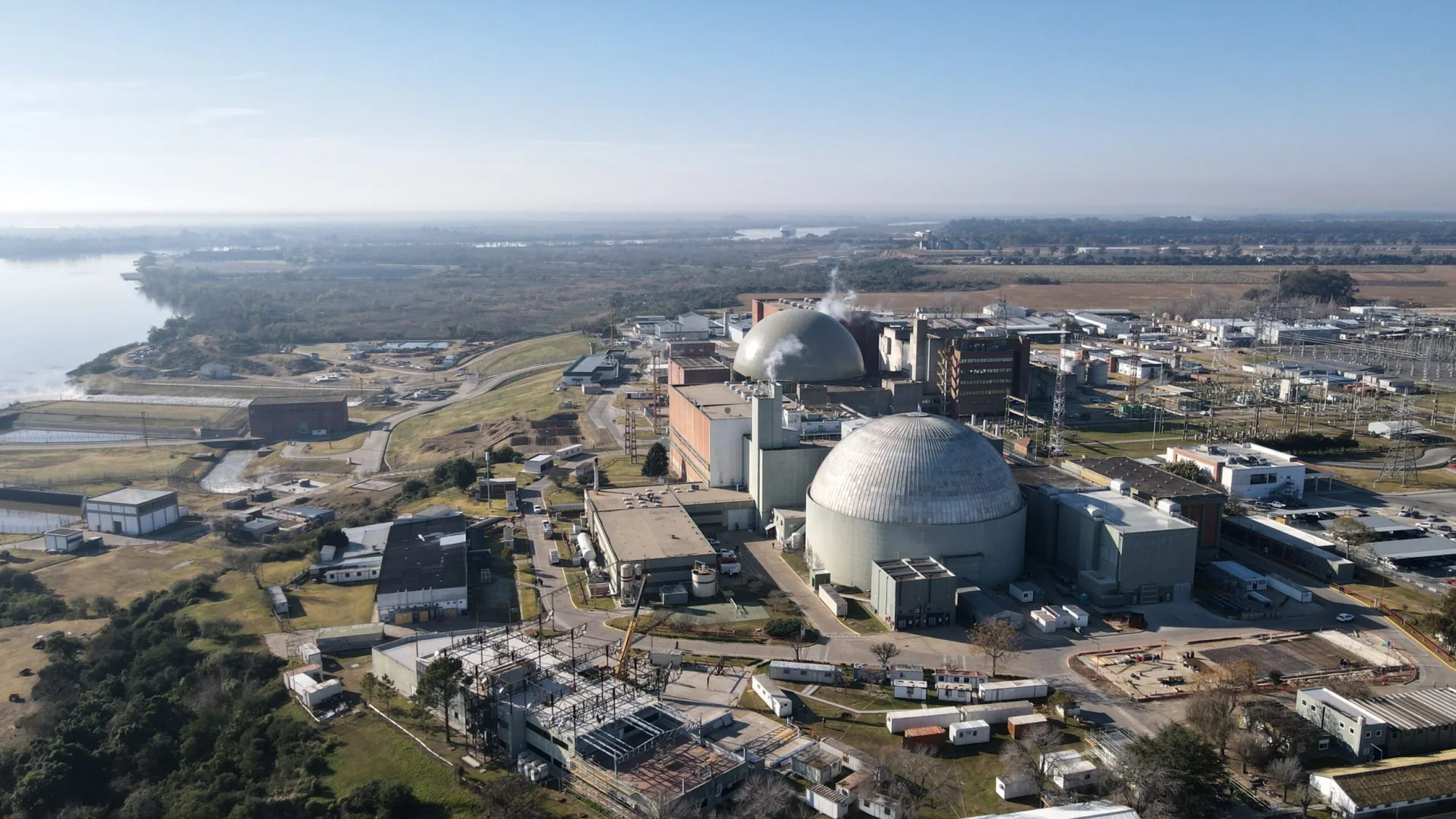 Complejo Nuclear Atucha, donde se emplazan las centrales atómicas Atucha I y Atucha II.