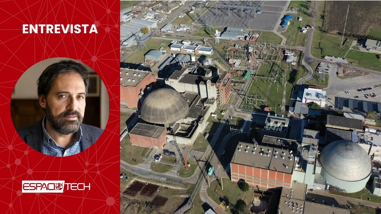 Imagen de las cúpulas de las centrales nucleares argentina Atucha I y II. Argentina polítca nuclear Entrevista Juliá Gadano