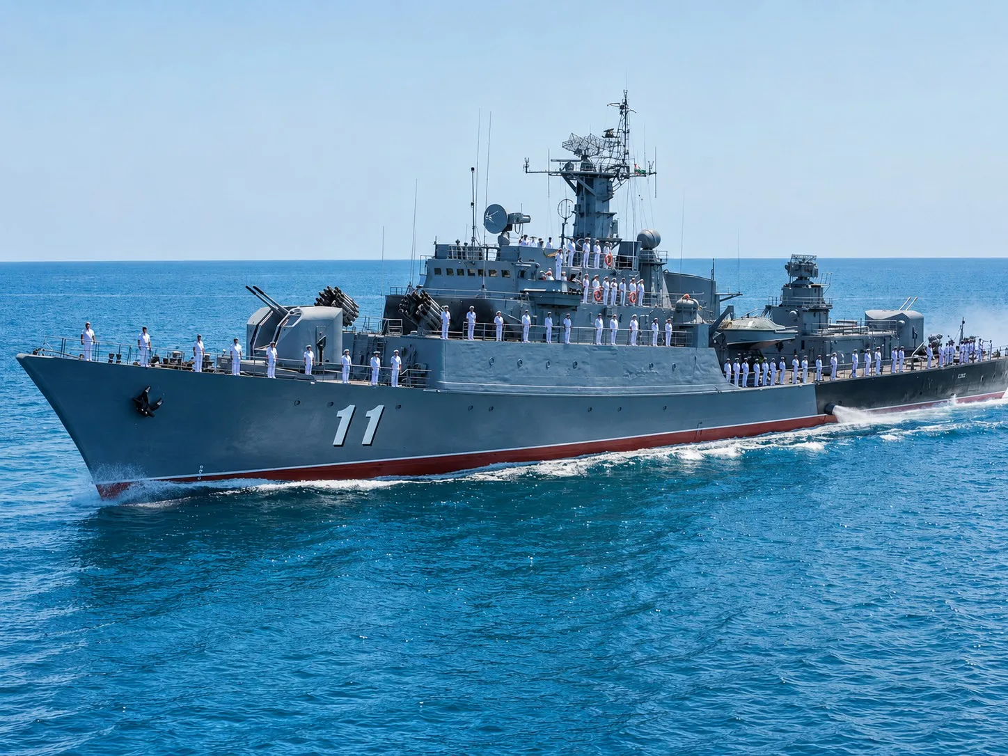 Fragata ARC Almirante Padilla, una de las principales unidades de superficie de la Armada de Colombia. La nueva fragata PES, actualmente en construcción, busca reemplazar progresivamente a esta clase de buques con una plataforma más moderna y de fabricación local.
