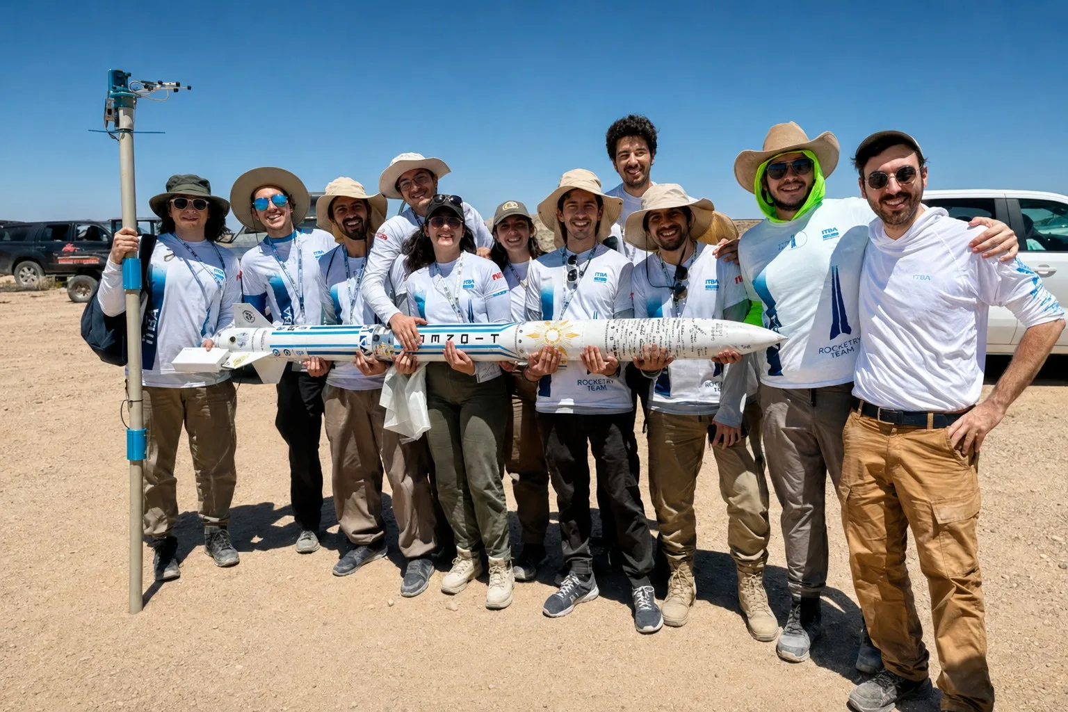 Estudiantes del ITBA desarrollaron un cohete supersónico para competir en Estados Unidos. Crédito: ITBA Rocketry Team vía Instagram.