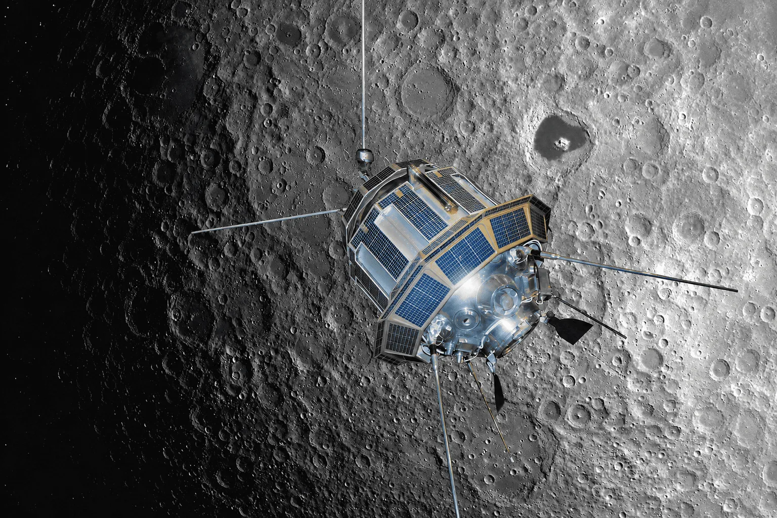 Luna 3 fue la misión soviética que mostró por primera vez la cara oculta de la Luna.