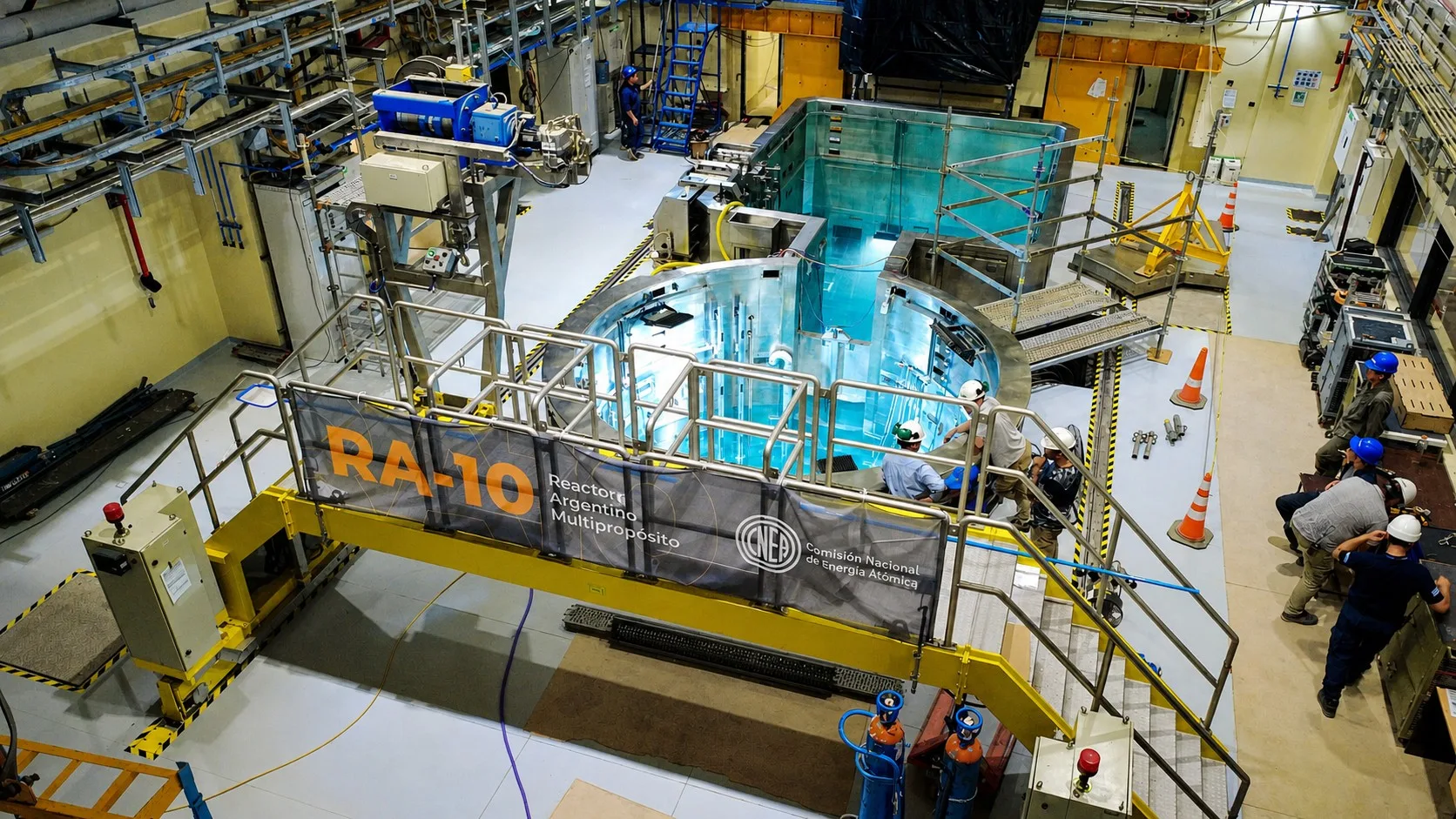 Imagen del Reactor Argentino Multipropósito RA-10, la instalación estratégica desarrollada por la CNEA y concebida para ampliar las capacidades nacionales en salud, industria, ciencia y tecnología.