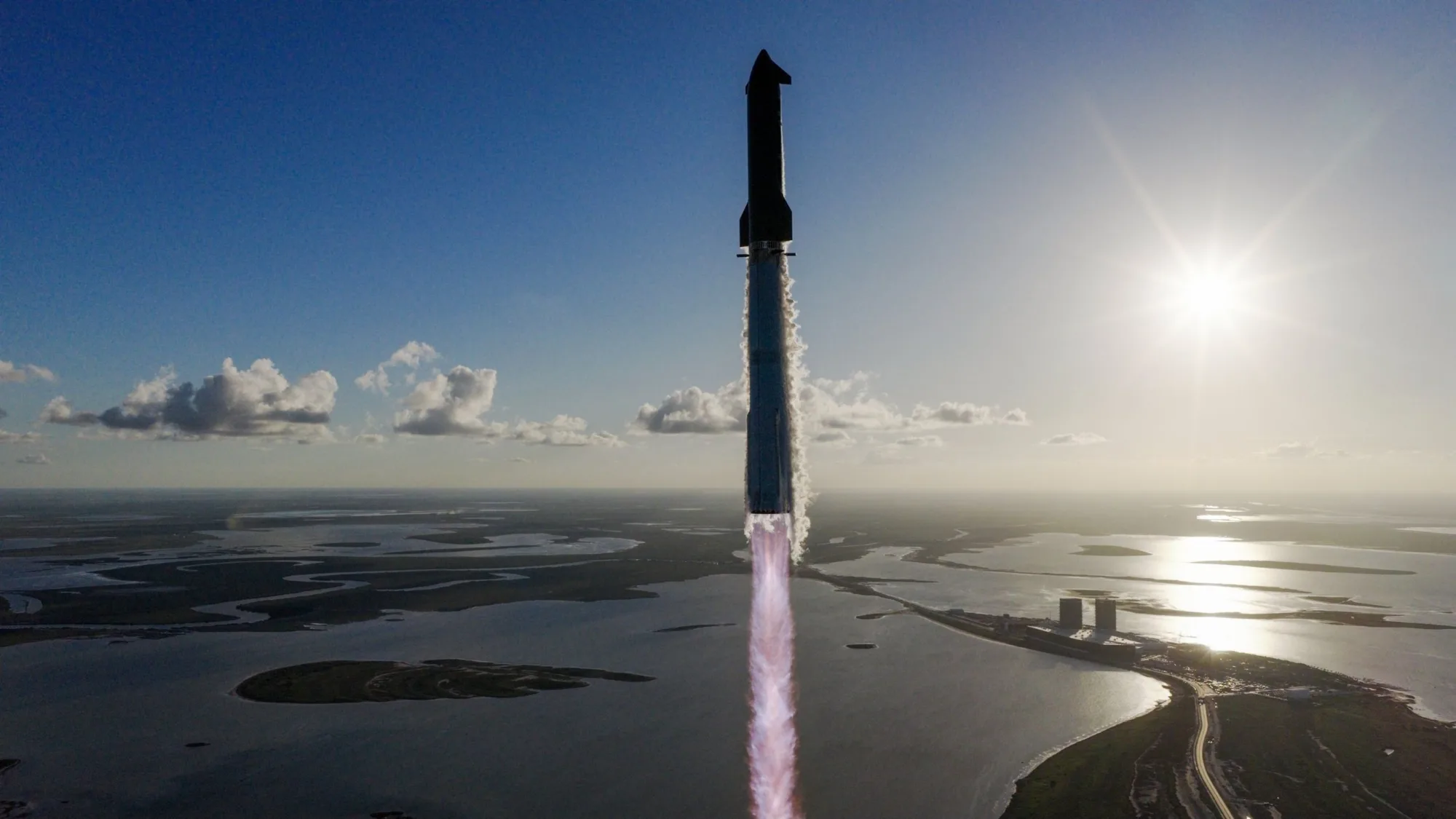 Imagen del lanzamiento de la Starship V3 en el vuelo de prueba flight 12. FAA Starship