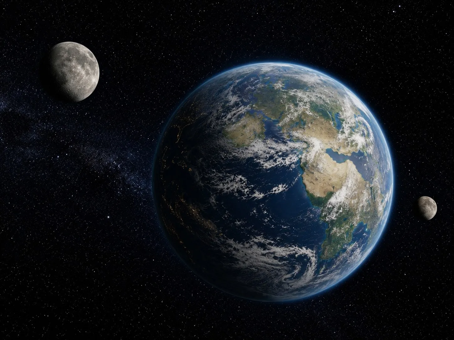 ¿Qué pasaría si la Tierra tuviera dos lunas?