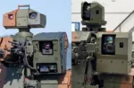 Imagen del kit antidrones de ARES integrado a la torre blindada UT30BR2.