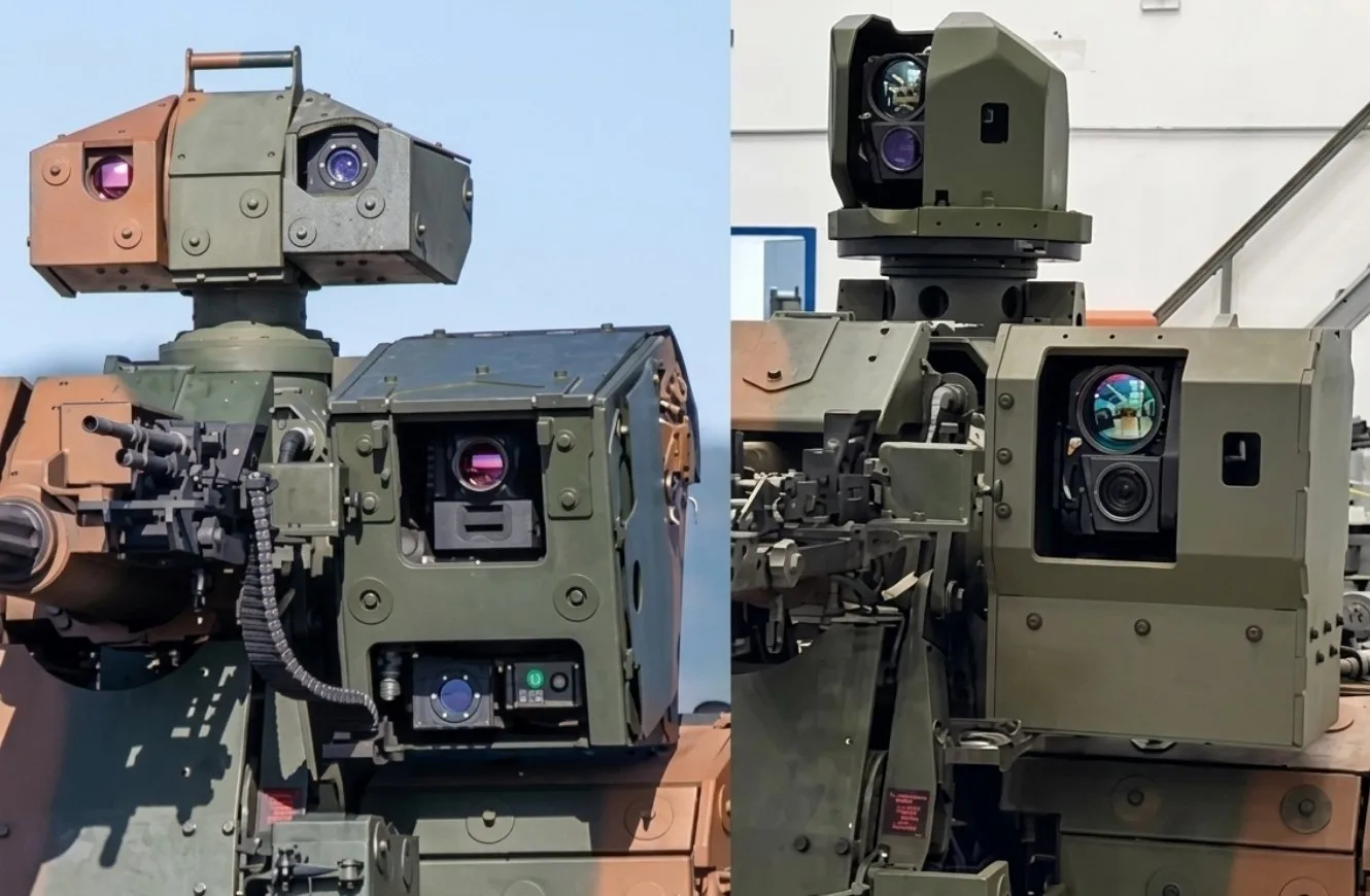 Imagen del kit antidrones de ARES integrado a la torre blindada UT30BR2.