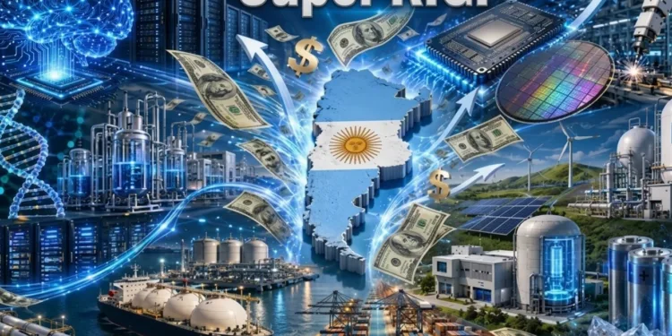El plan de inversión Súper RIGI, destinado a promover las áreas tecnológicas argentina de alto valor agregado.