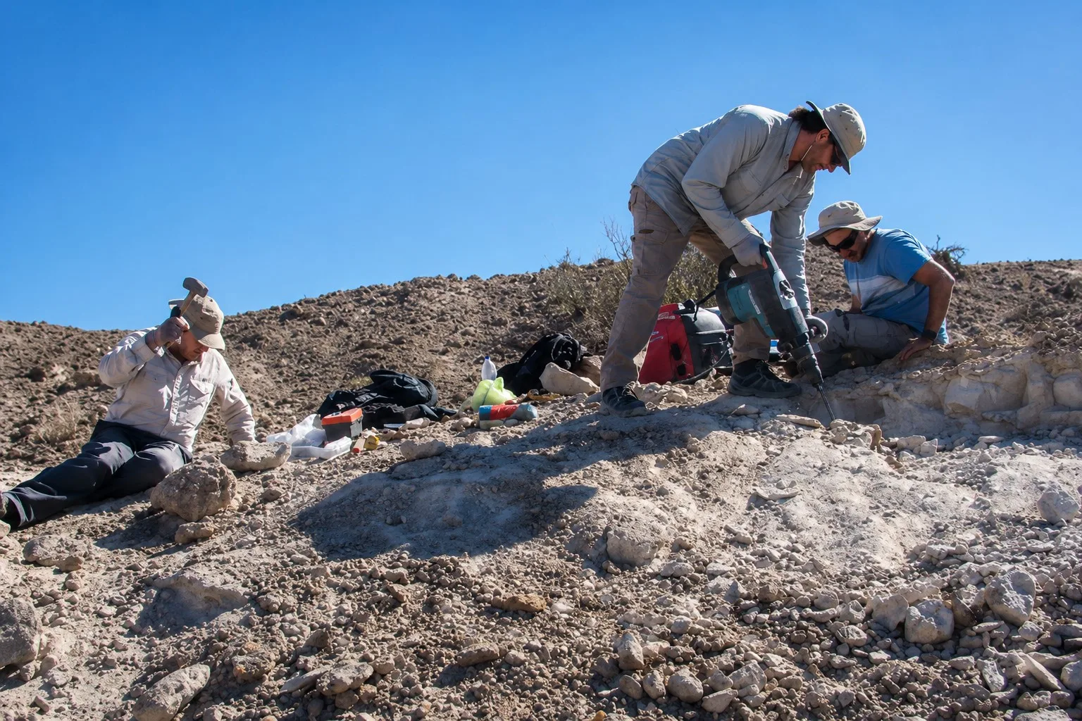 Científicos argentinos descubren en Talampaya un dinosaurio depredador que vivió hace 237 millones de años.