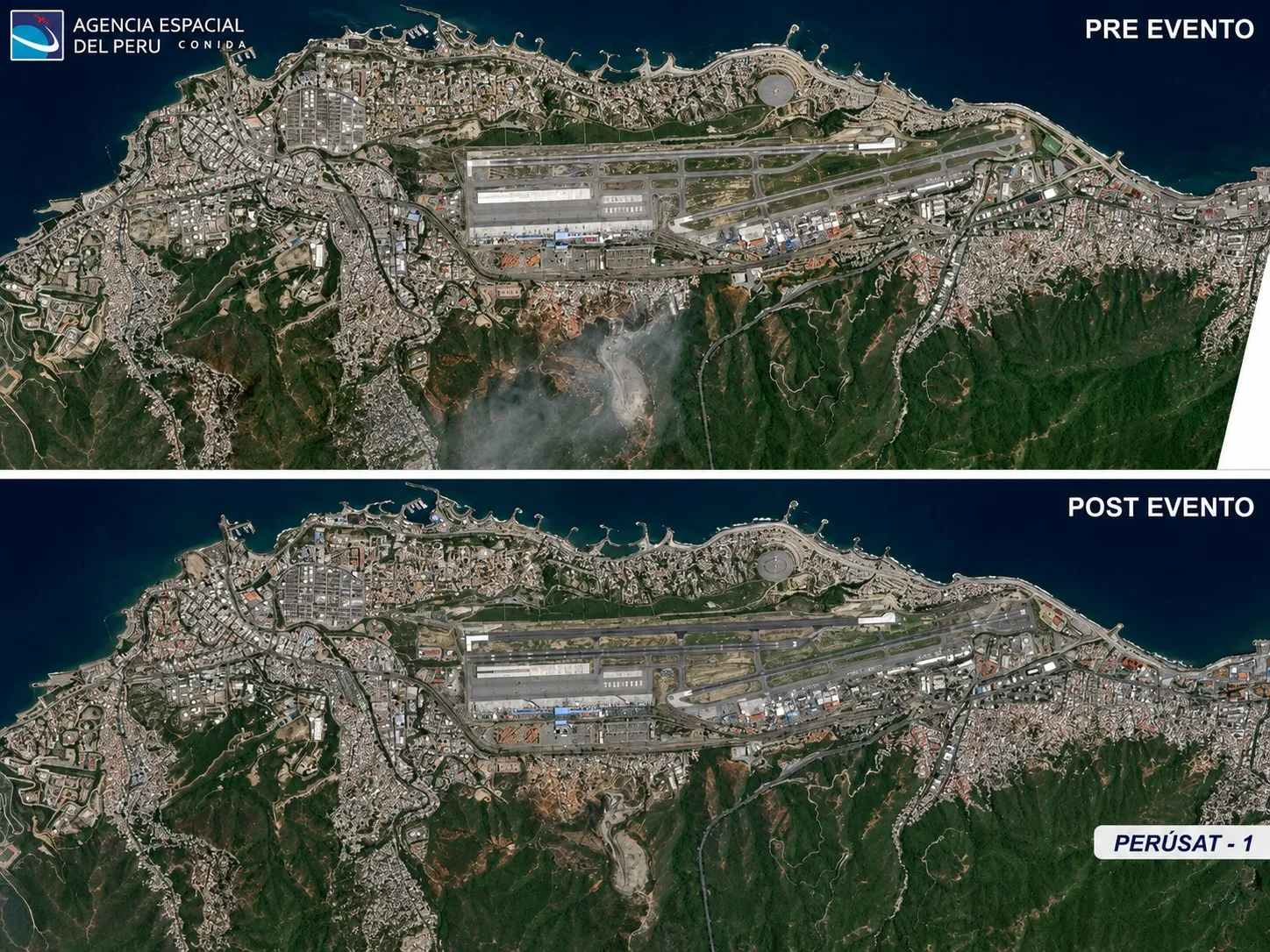 Perú puso a disposición de Venezuela imágenes satelitales captadas por el PerúSAT-1 para apoyar la evaluación de daños provocados por el doble terremoto que afectó al norte del país.