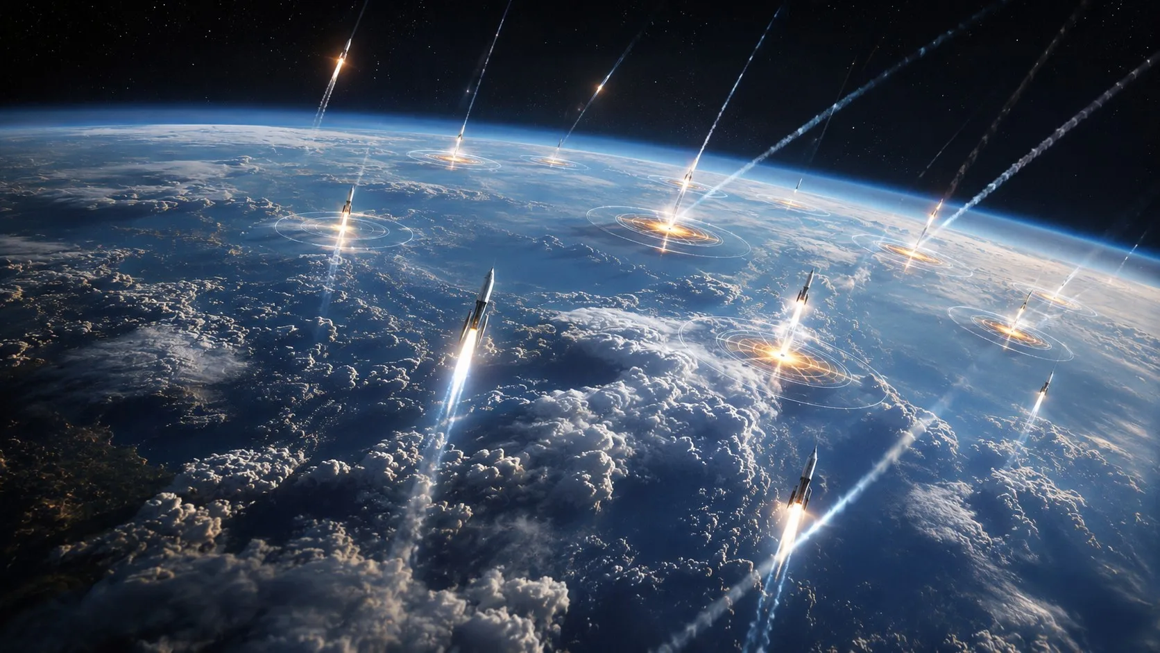 El escudo antimisiles Golden Dome de Estados Unidos utilizará interceptores espaciales para derribar misiles antes de que sean una amenaza.