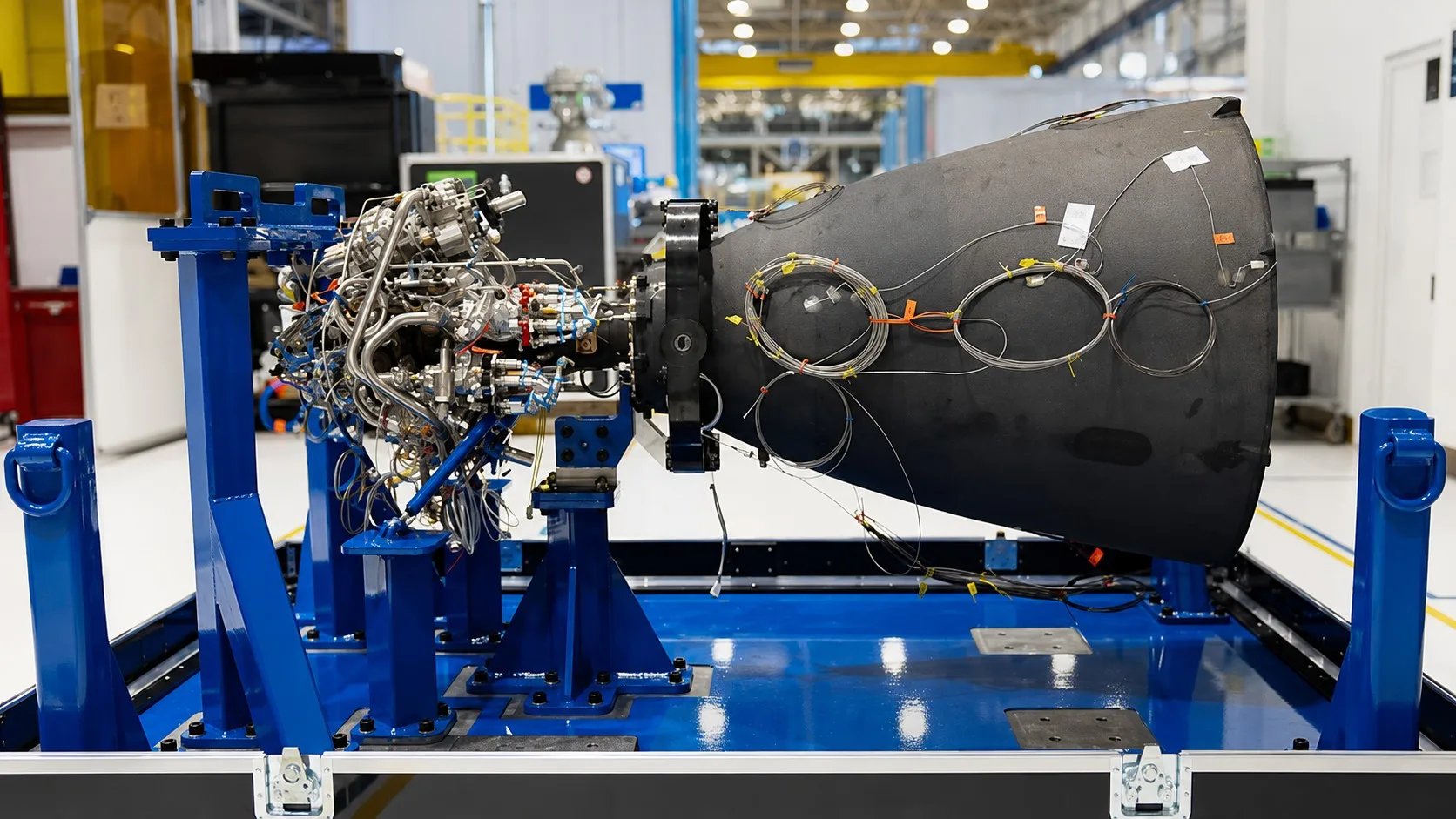 El motor BE-7 es el propulsor que desarrolla Blue Origin como parte de su arquitectura Blue Moon, que está asociada al regreso de la NASA a la Luna.