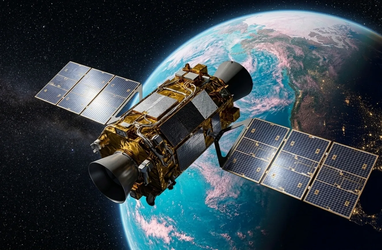 Imagen del Observatorio Neil Gehrels Swift de la NASA, el cual se elevará su órbita y para asegurar la continuidad de sus operaciones científicas. Pegasus XL