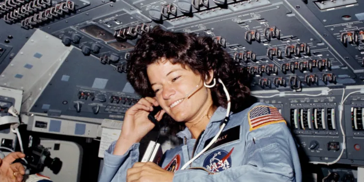 Sally Ride, la primera mujer estadounidense en viajar al espacio.