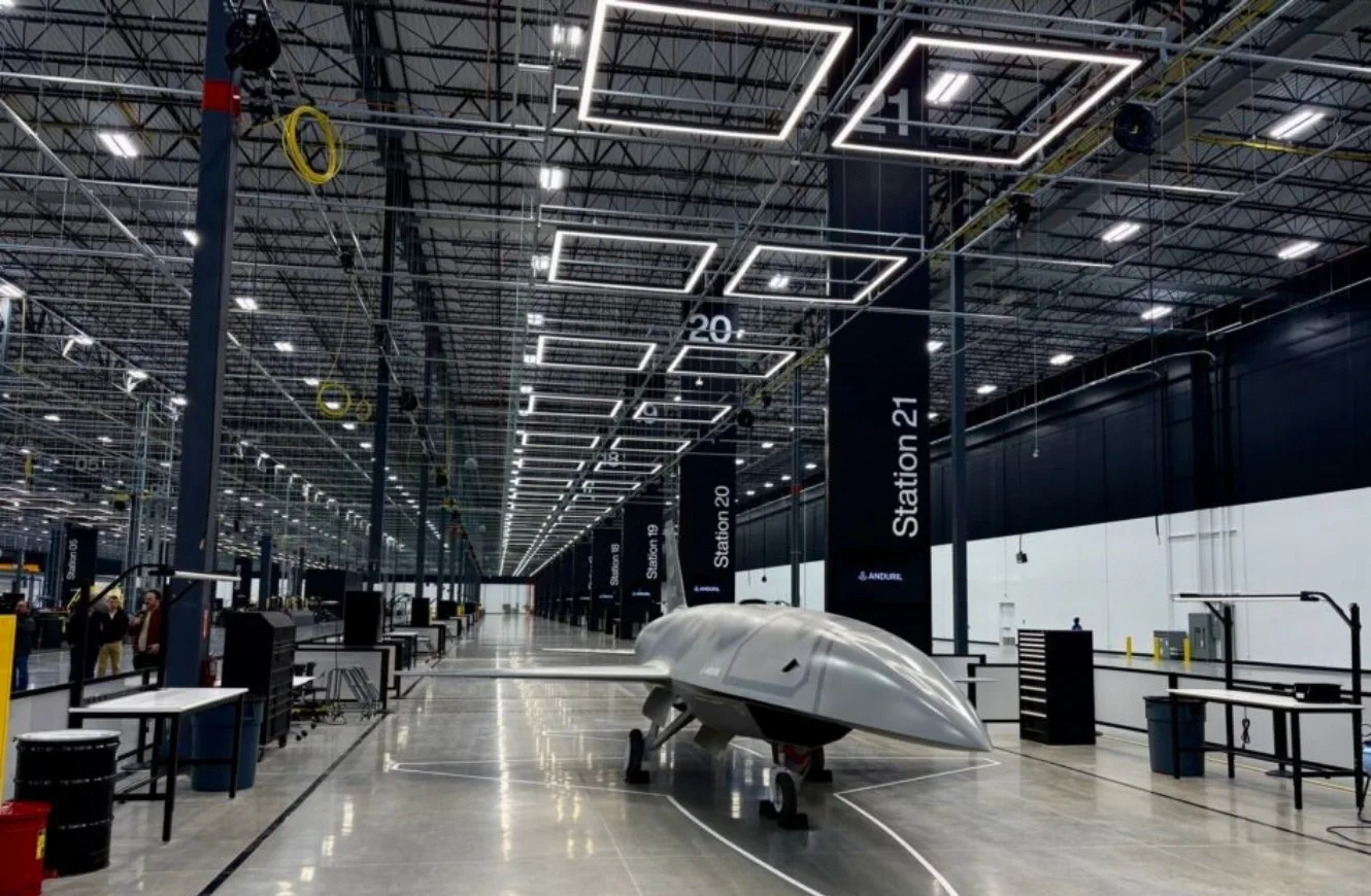 Imagen de la planta industrial Arsenal-1, donde se desarrolla el caza FQ-44 de Anduril.