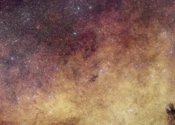 Imagen del bulbo central de la Vía Láctea, sacada por el telescopio espacial Euclid de la ESA. Crédito: ESA.