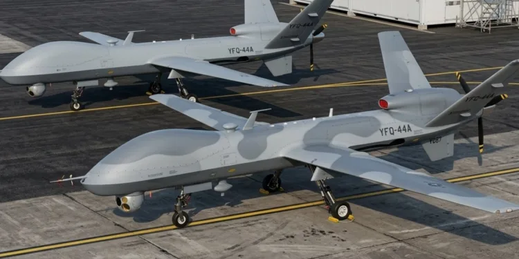 Imagen de las aeronaves semiautónomas FQ-44 de la empresa Anduril. Fuerza aérea Anduril