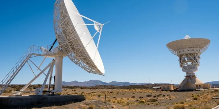 Imagen de la estación de espacio profundo en Neuquén. Argentina.