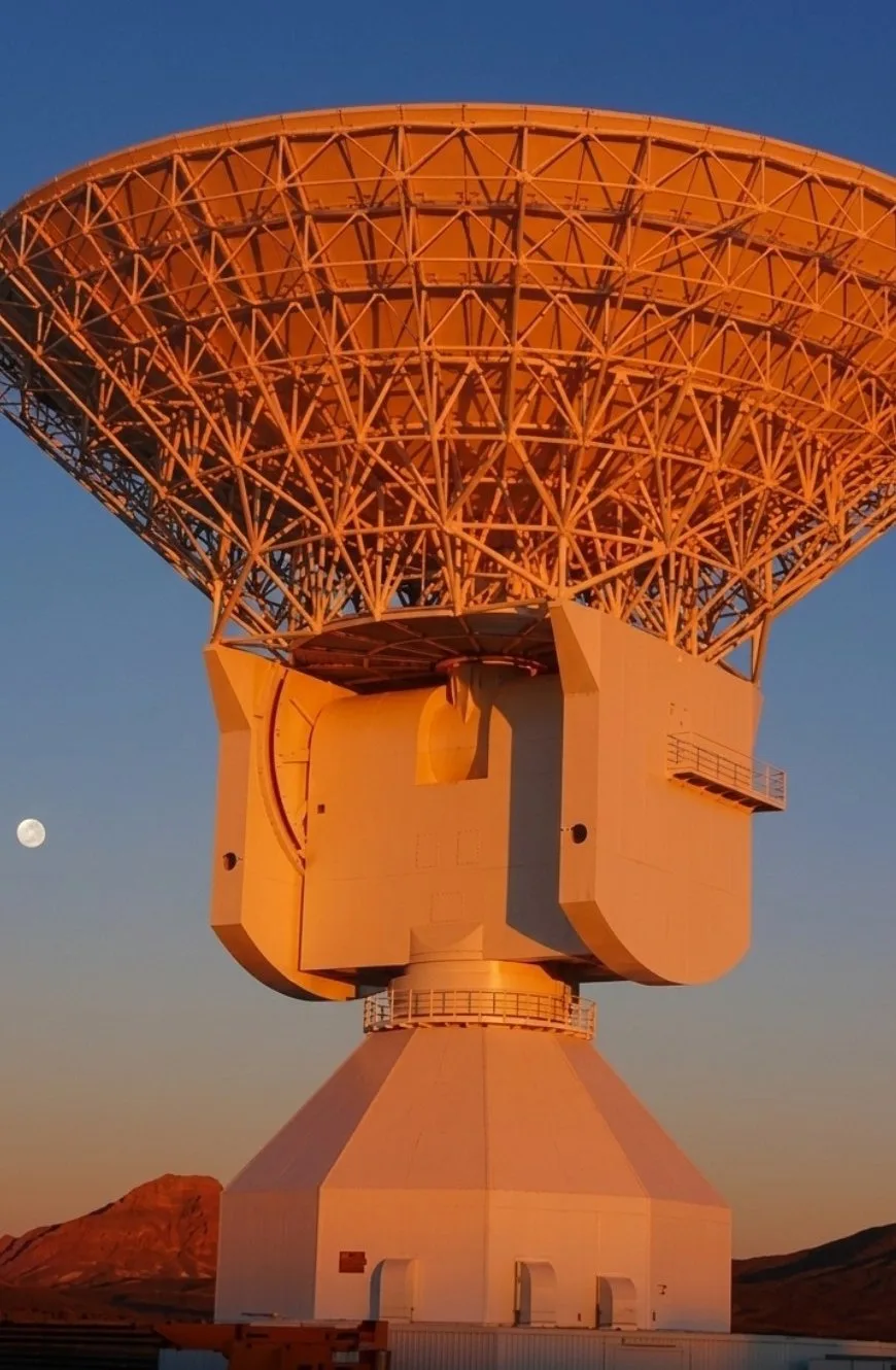Imagen de la estación de espacio profundo DSA 3 en Malargüe, Mendoza.