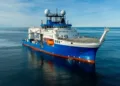 Imagen del Falkor (too), el barco encargado de la expedición Talud Continental V tendrá como objetivo principal la exploración de los cañones Ameghino y Almirante Brown, ubicados frente a la provincia del Chubut, a aproximadamente 600 kilómetros de la costa. Crédito: CONICET.
