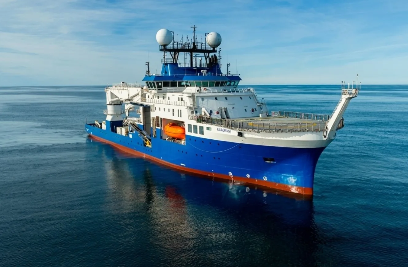 Imagen del Falkor (too), el barco encargado de la expedición Talud Continental V tendrá como objetivo principal la exploración de los cañones Ameghino y Almirante Brown, ubicados frente a la provincia del Chubut, a aproximadamente 600 kilómetros de la costa. Crédito: CONICET.