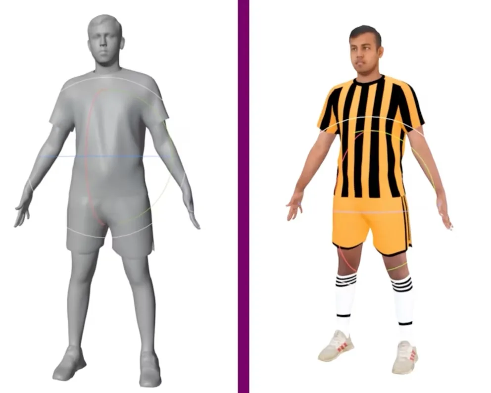 Jugadores de futbol 3D