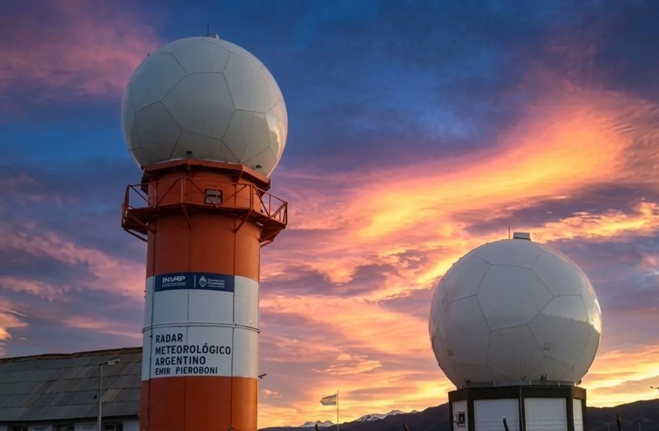 Radar de monitoreo meteorológico, el RMA-C320 desarrollado por INVAP.