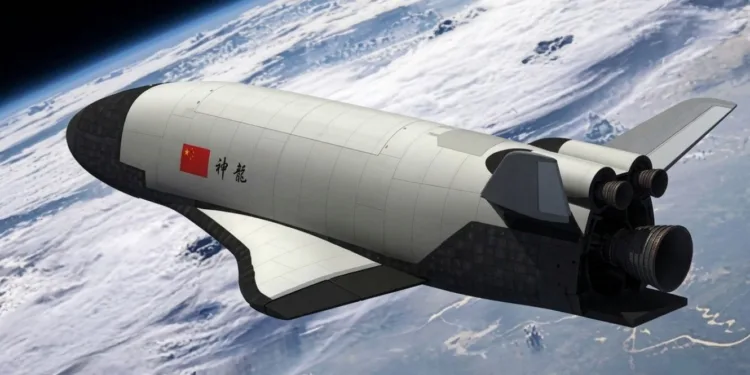 Imagen del avión espacial reutilizable chino Shenlong.