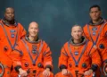 La tripulación de Artemis III posa para un retrato oficial (de izquierda a derecha): Andre Douglas, Luca Parmitano, Randy Bresnik, Frank Rubio. Crédito: NASA.
