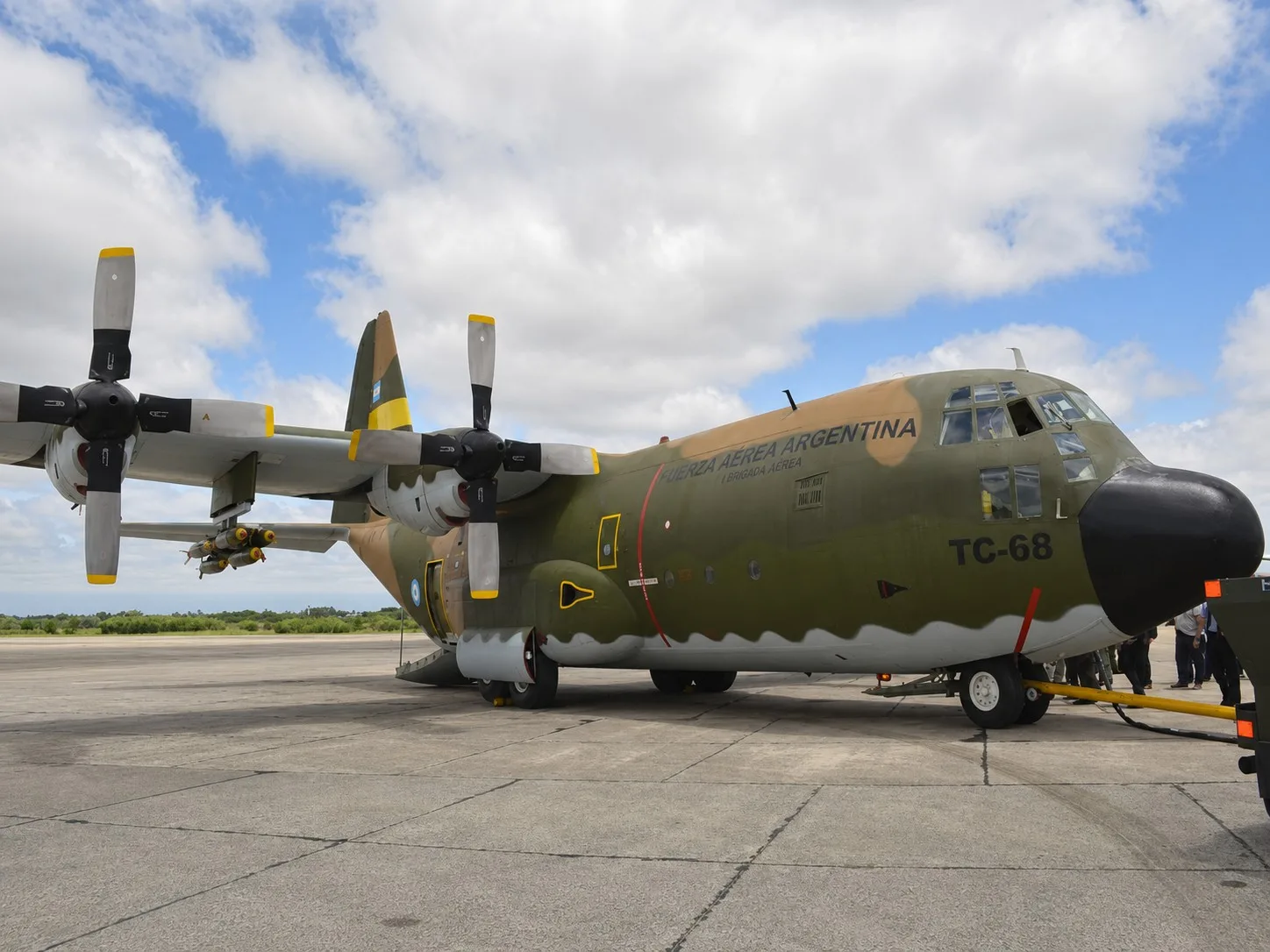 El C-130 Hercules es el principal avión de transporte militar de la Argentina.