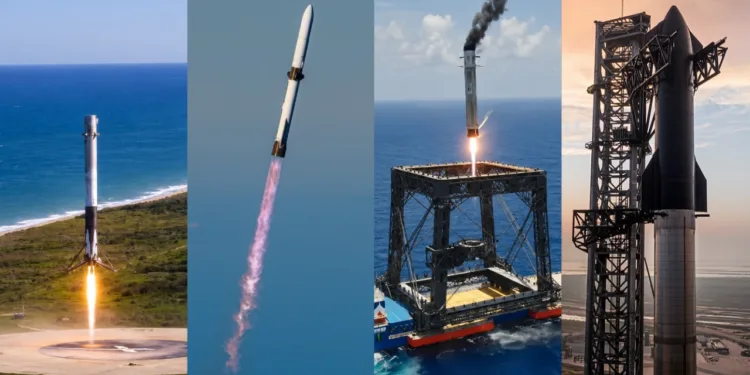 De Falcon 9 al Long March 10B: los cinco cohetes que hicieron posible la recuperación propulsiva.